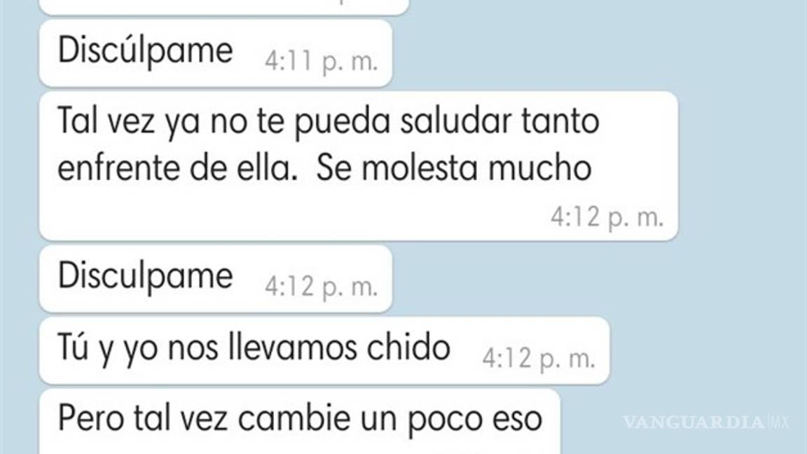 $!"Que sea la última vez que te despides así de Gustavo, él ya tiene novia", amor 'tóxico' se viraliza