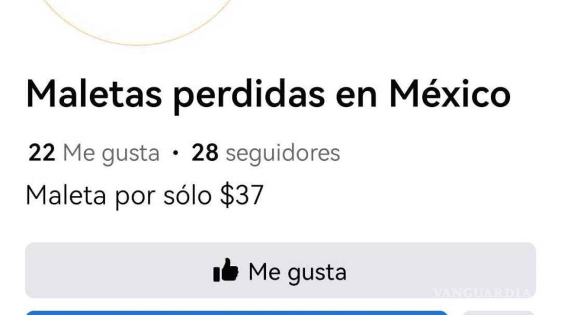 $!La página de Facebook comete fraude por venta de equipaje, a nombre del AICM.