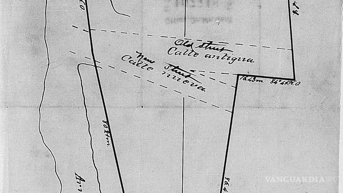 $!Plano realizado por Octavio López, donde muestra el panteón olvidado de los soldados norteamericanos enterrados en Saltillo entre 1846 y 1847.