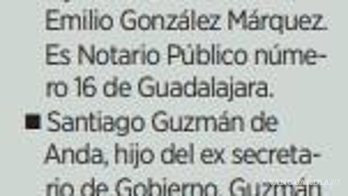$!Conceden notarías a hijos de políticos en Jalisco