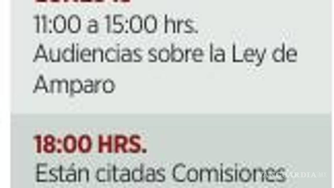 $!Aceleran diputados Ley de Amparo promovida por Sheinbaum