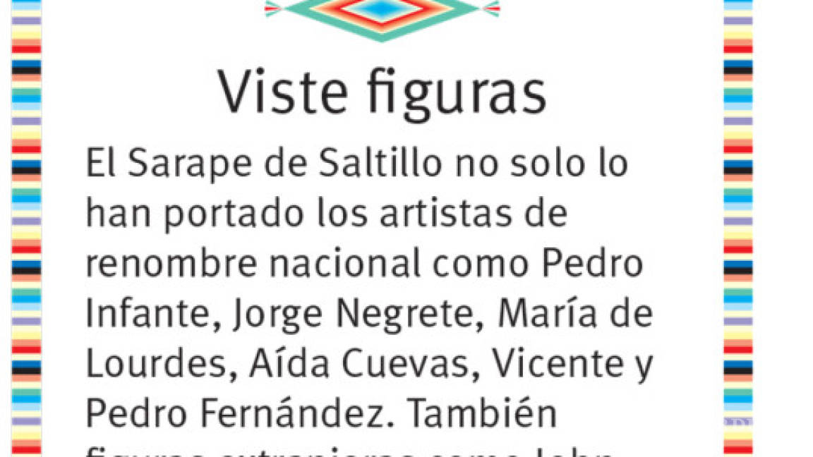 $!El sarape: Tradición que se deshilacha