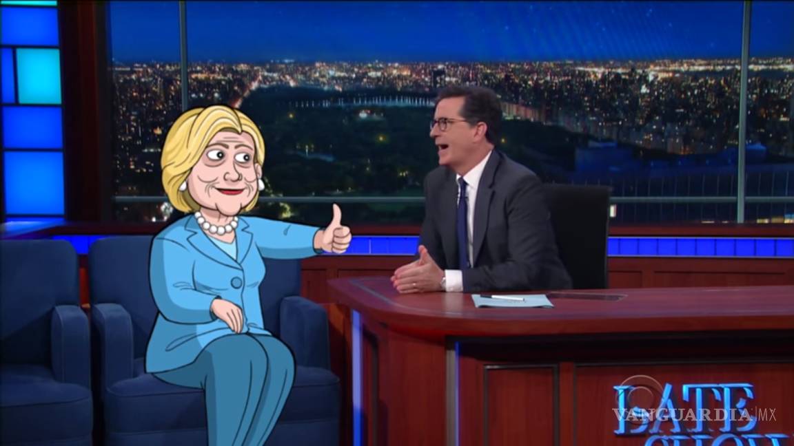 Entrevistan a la caricatura de Hillary Clinton