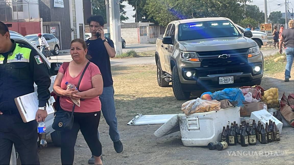 Adolescente provoca choque múltiple en Saltillo; intentó huir, pero terminó causando más daños