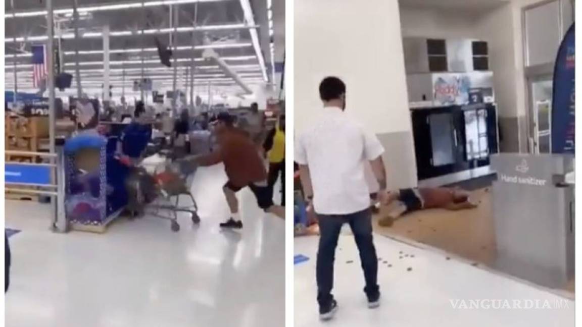 Empleado de Walmart noqueó a cliente que lo agredió y escupió