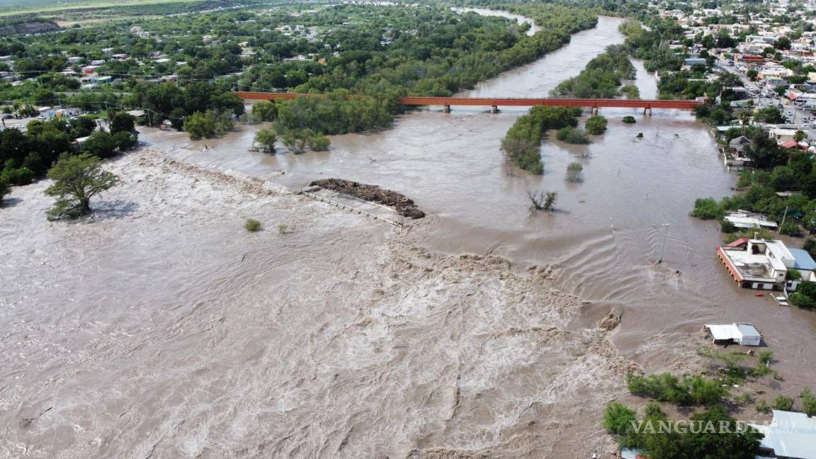 $!Inundación en Múzquiz, tan grande como si se hubiera inundado el doble de población de Arteaga