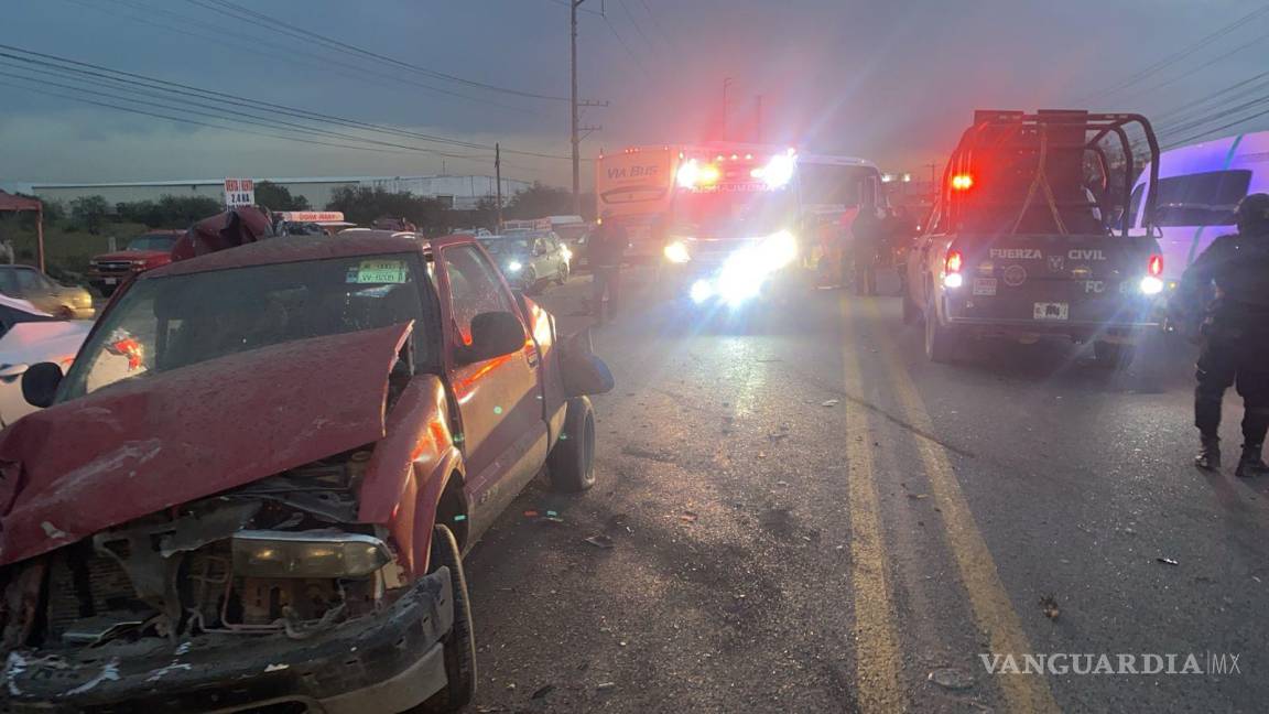 Colisión múltiple en Nuevo León deja un saldo de 9 lesionados