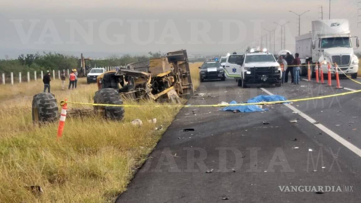 En fatal accidente... mueren 3 personas en carretera Saltillo-Monterrey