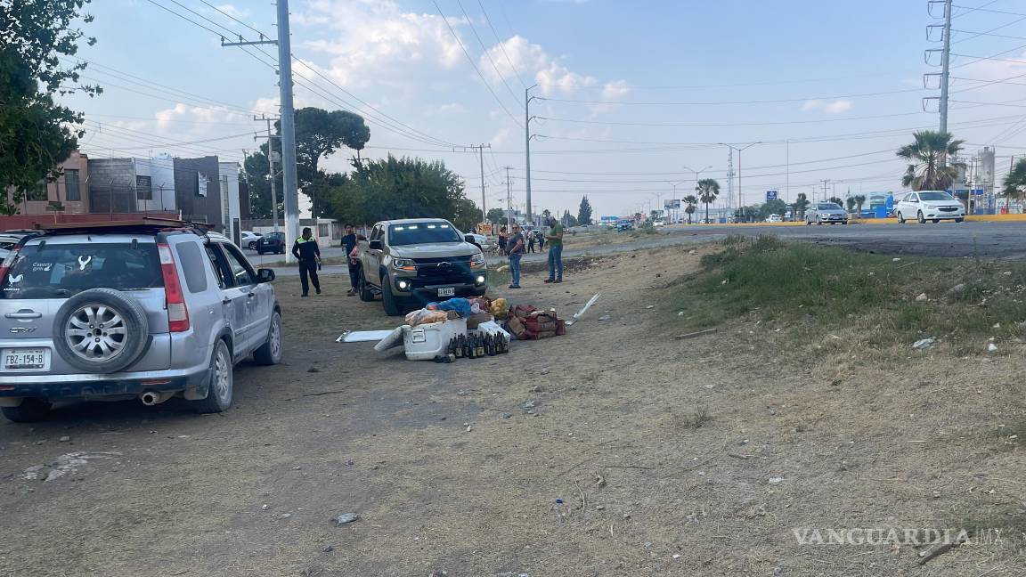 Adolescente provoca choque múltiple en Saltillo; intentó huir, pero terminó causando más daños