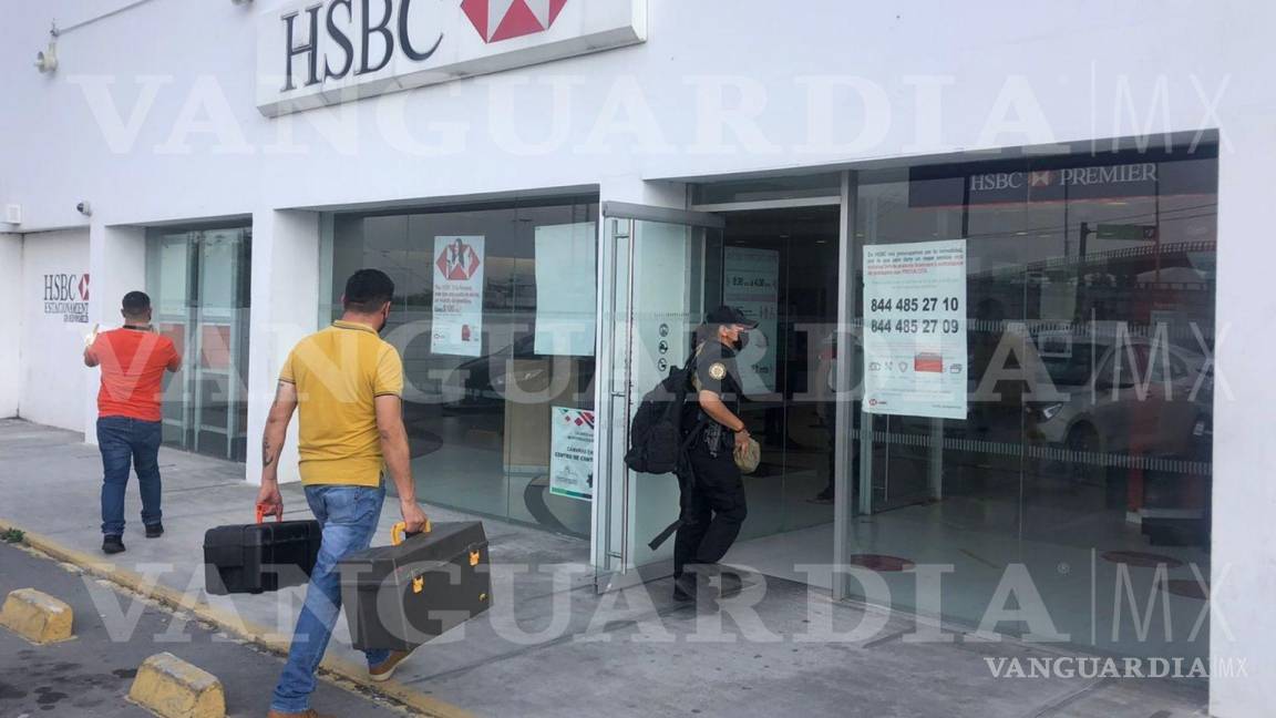 $!Asaltan otro HSBC en Saltillo en menos de un mes; hombres amagan a empleada