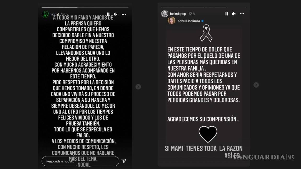 $!Esto es todo lo que sabemos sobre la ruptura de los cantantes mexicanos, Belinda y Christian Nodal.