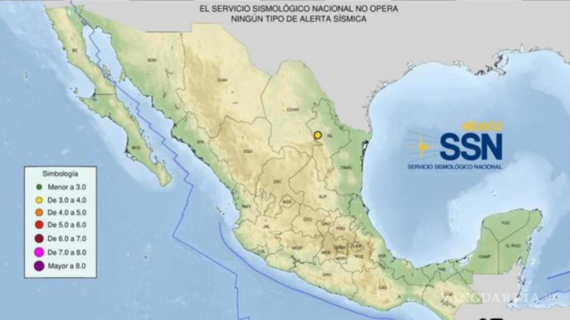 Reportan sismo de 3.6 en el municipio de Santa Catarina, Nuevo León