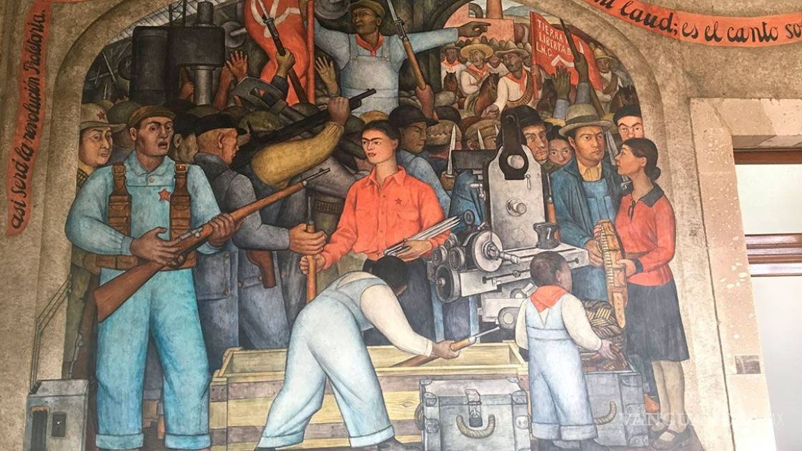 Diego Rivera celebra cumpleaños en la SEP