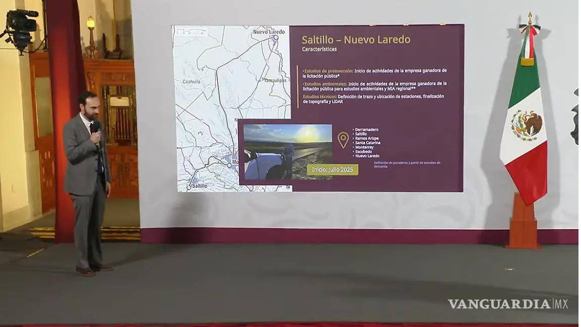 $!La Presidencia ha dado a conocer el proyecto del tren CDMX-Nuevo Laredo, el cual pasará por Coahuila.