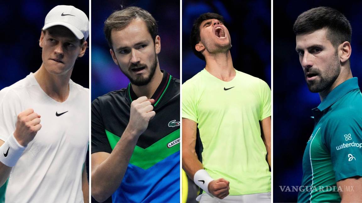 Las Semis del ATP Finals terminaron de ajustarse: será un Alcaraz vs Djokovic y Medvedev vs Sinner
