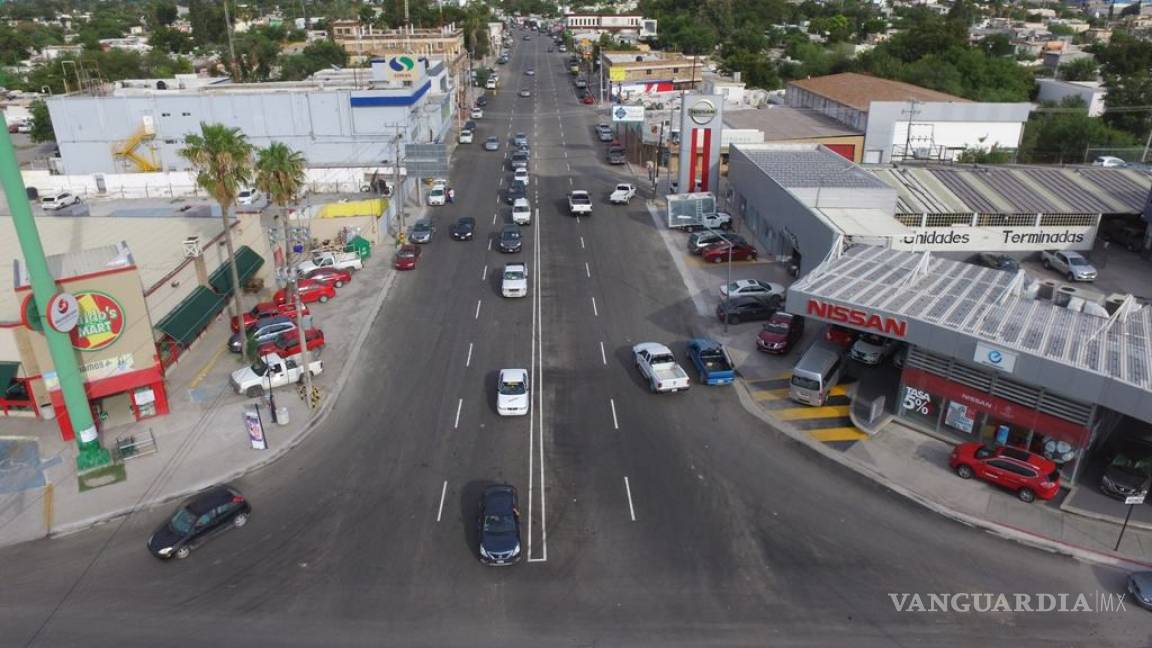 Concluye primera etapa del Par Vial en bulevar Juárez de Monclova