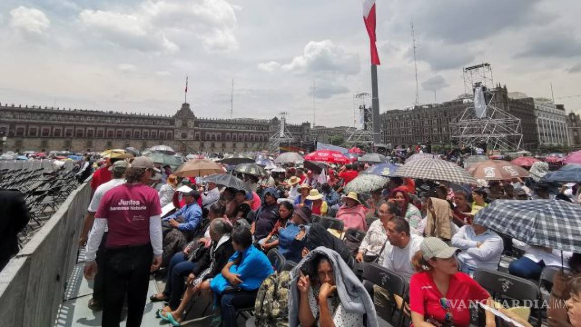 Informe de AMLO: Simpatizantes, morenistas y trabajadores de gobierno llenaron el Zócalo