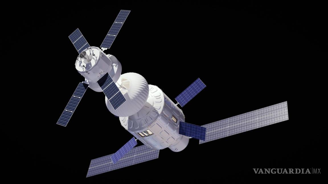 $!Futuro módulo orbital Loop acoplado con módulo inflable Spartan Space y nave espacial visitante.