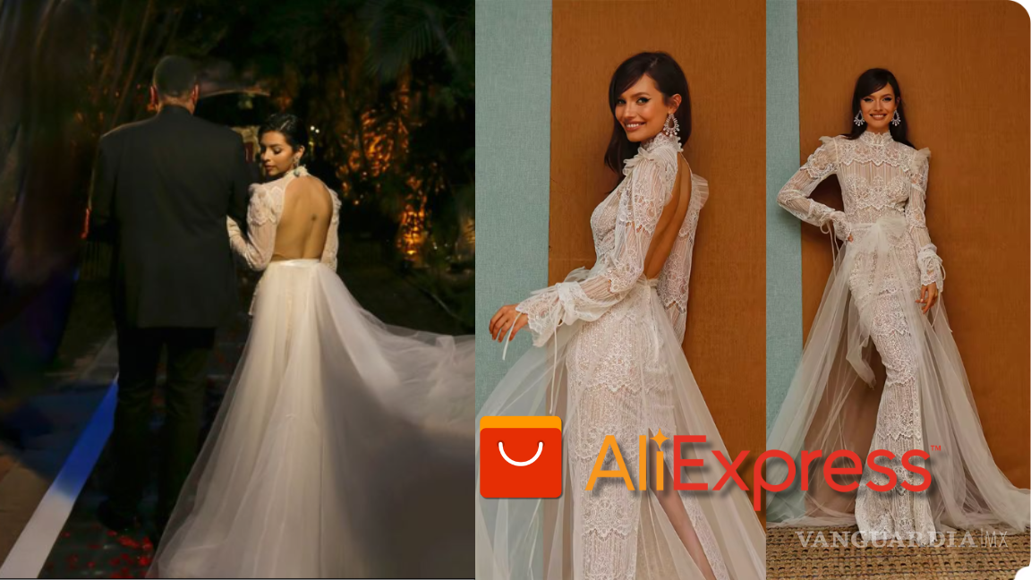 Vestido de novia de Ángela Aguilar es encontrado en AliExpress por este módico precio