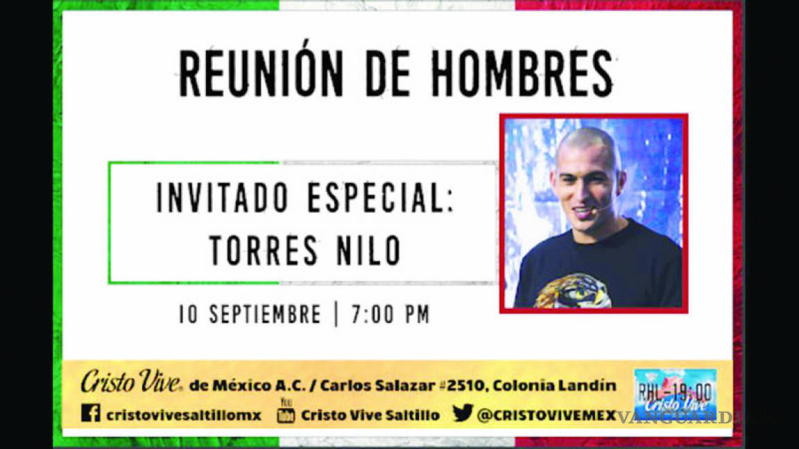 Torres Nilo, jugador de Tigres de Monterrey dará consejos a saltillenses para ser buenos esposos