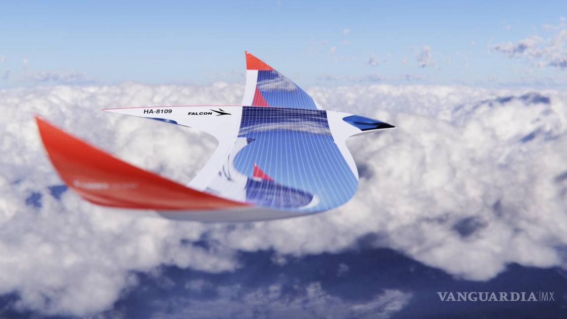 Te presentamos el Falcon Solar, el avión con forma de halcón