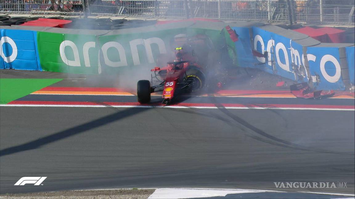 Accidente de Sainz podría comprometer su fin de semana en el GP de Holanda