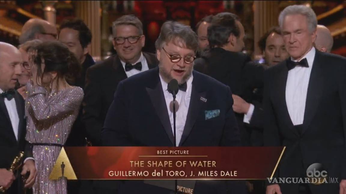 $!'La Forma del Agua', de Guillermo del Toro, gana el Oscar como Mejor Película