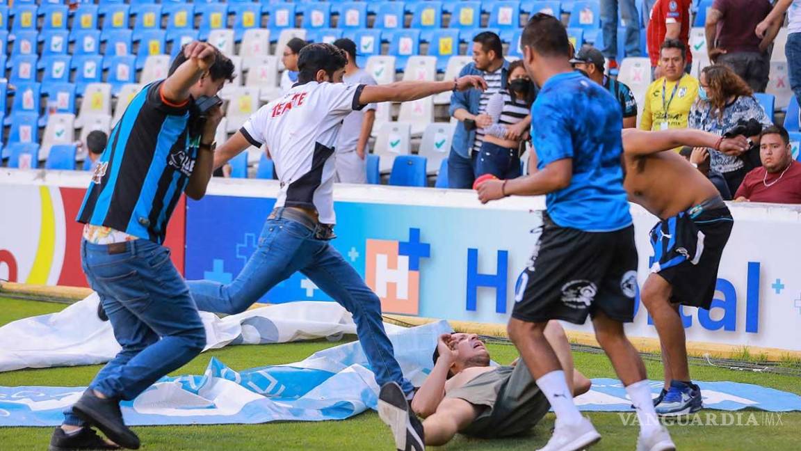 $!CNDH indaga responsabilidad de autoridades por violencia en estadio de Querétaro