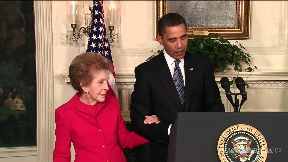 Honra Obama la lucha de Nancy Reagan contra el Alzheimer