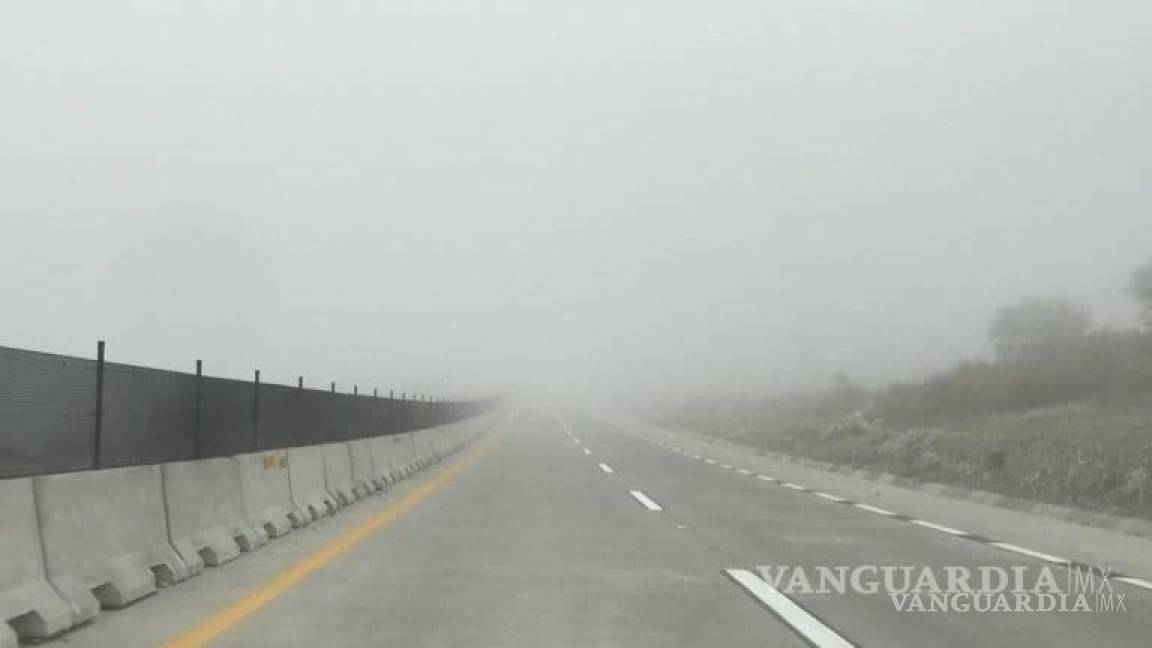 Autopista Saltillo-Monterrey opera con normalidad en ambos sentidos pese a mal clima