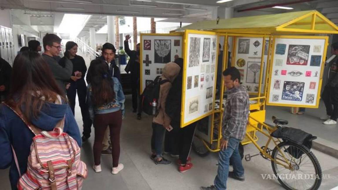 $!El Chanate Móvil en la Escuela de Artes Plásticas de la UAdeC.