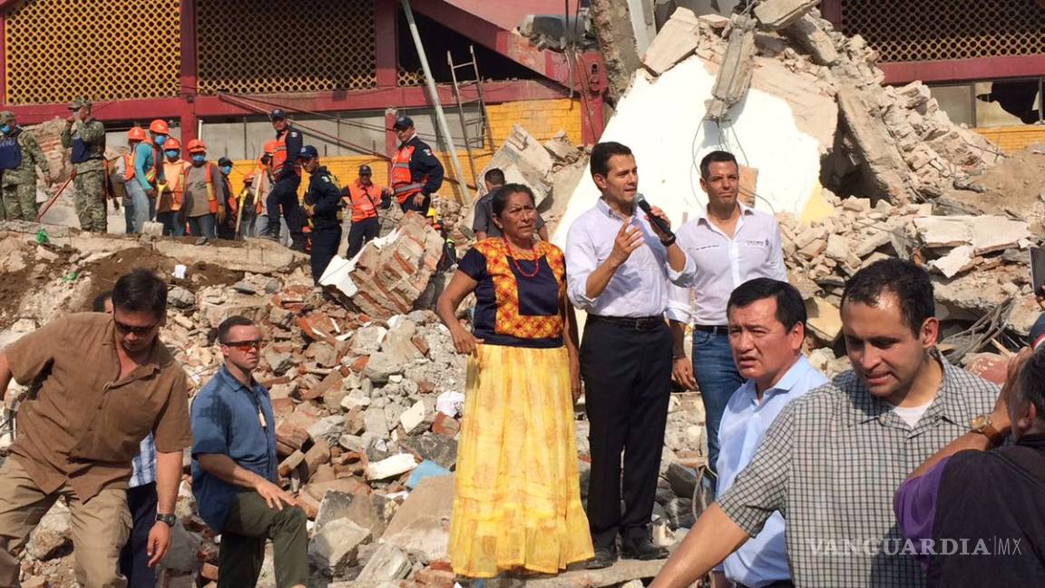 Declara Peña Nieto luto nacional tras sismo