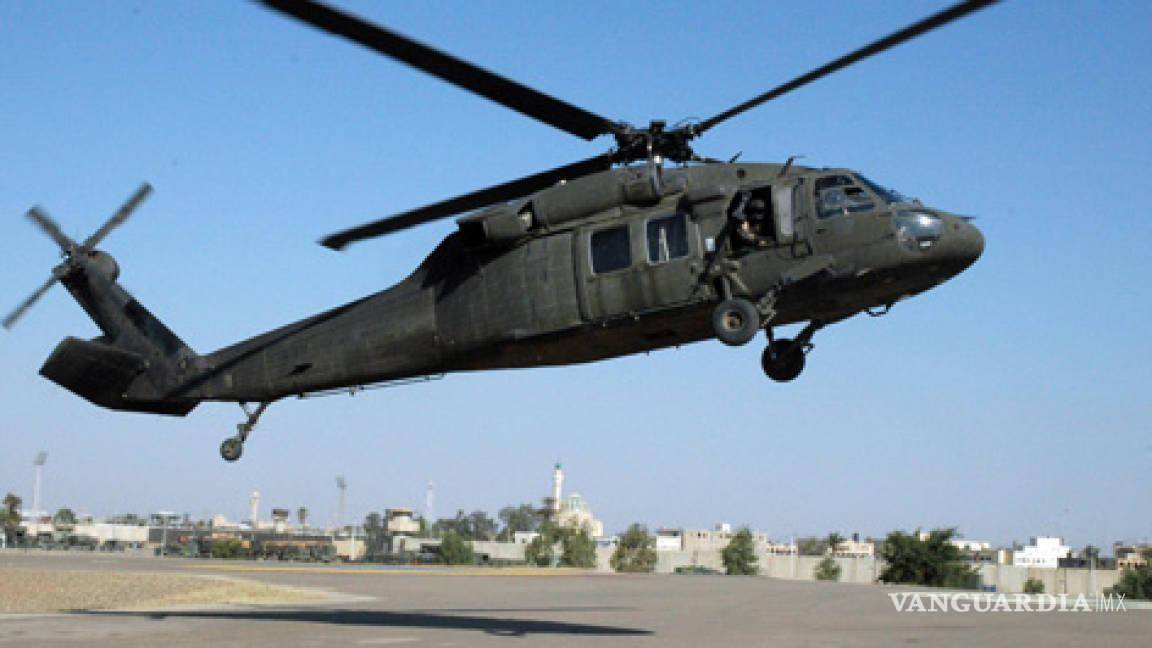 Ejército mexicano utiliza helicóptero Black Hawk para blindar a Coahuila