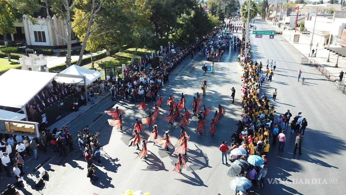 $!Desfile conmemorativo por el 109 aniversario del inicio de la Revolución Mexicana en Saltillo (Fotos y video)