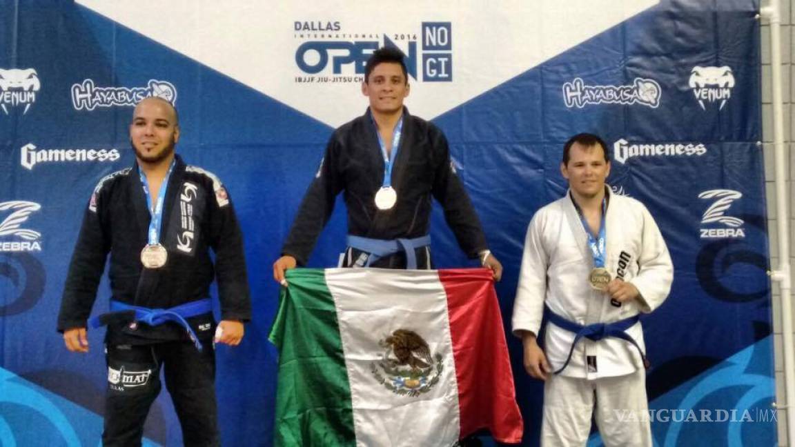 Saltillense gana medalla de oro en torneo internacional de Jiujitsu