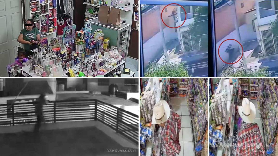 ¡Atrapados por las cámaras! Ladrones en Saltillo que han sido expuestos en los últimos tres meses (videos)
