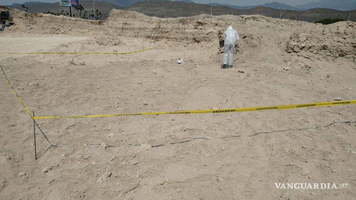 Revisa FGE restos óseos encontrados en parque industrial de Saltillo