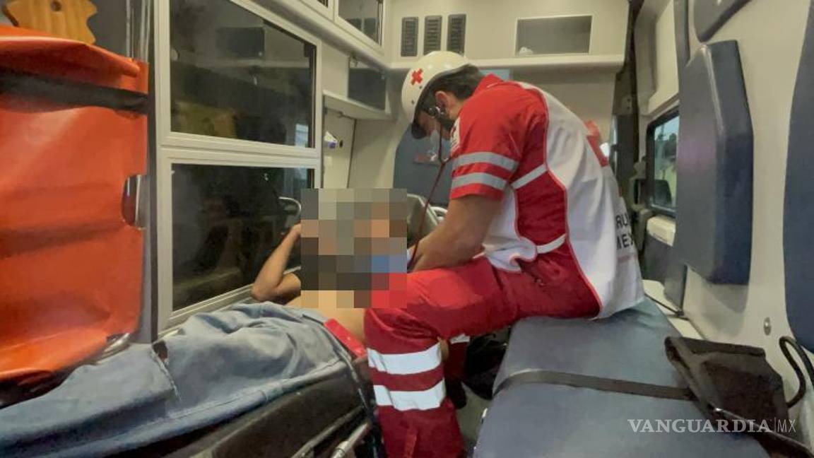 $!El lesionado fue trasladado a la Clínica 82 del IMSS para su valoración.