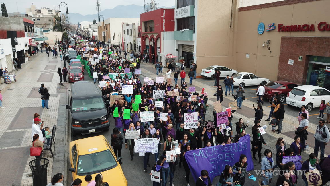 Miles de mujeres en Saltillo salen a las calles para exigir freno a la violencia