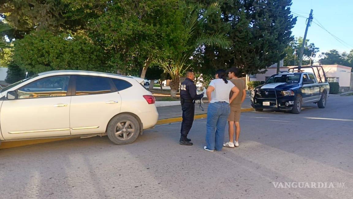 $!Elementos de Tránsito tomaron conocimiento del percance en la colonia Ciudadela.