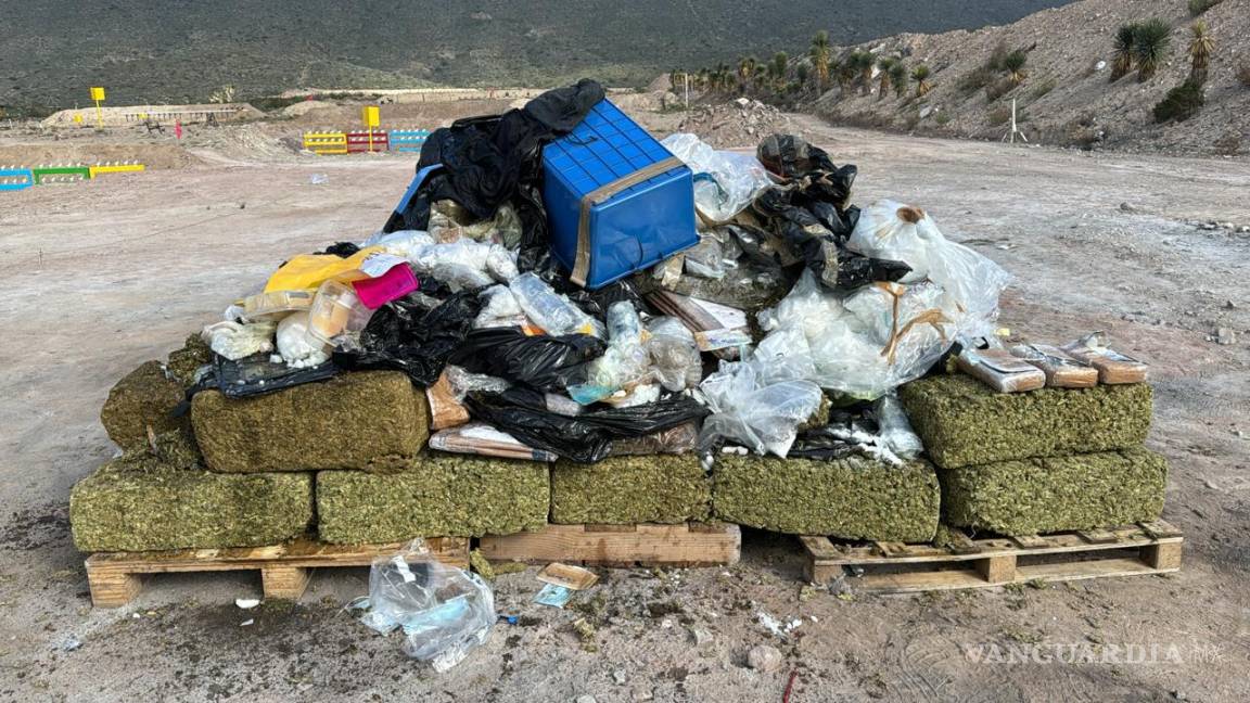 Incineran en Coahuila más de 400 kilos de droga