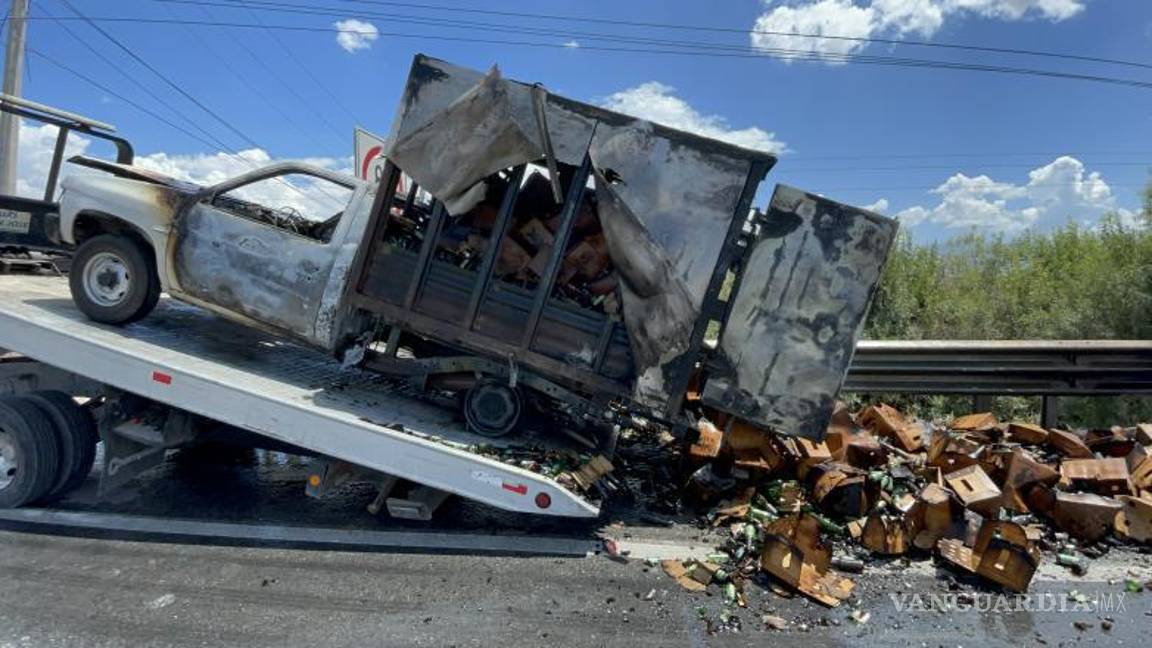 $!El percance ocurrió a la altura del parque industrial Santa María, en Ramos Arizpe.
