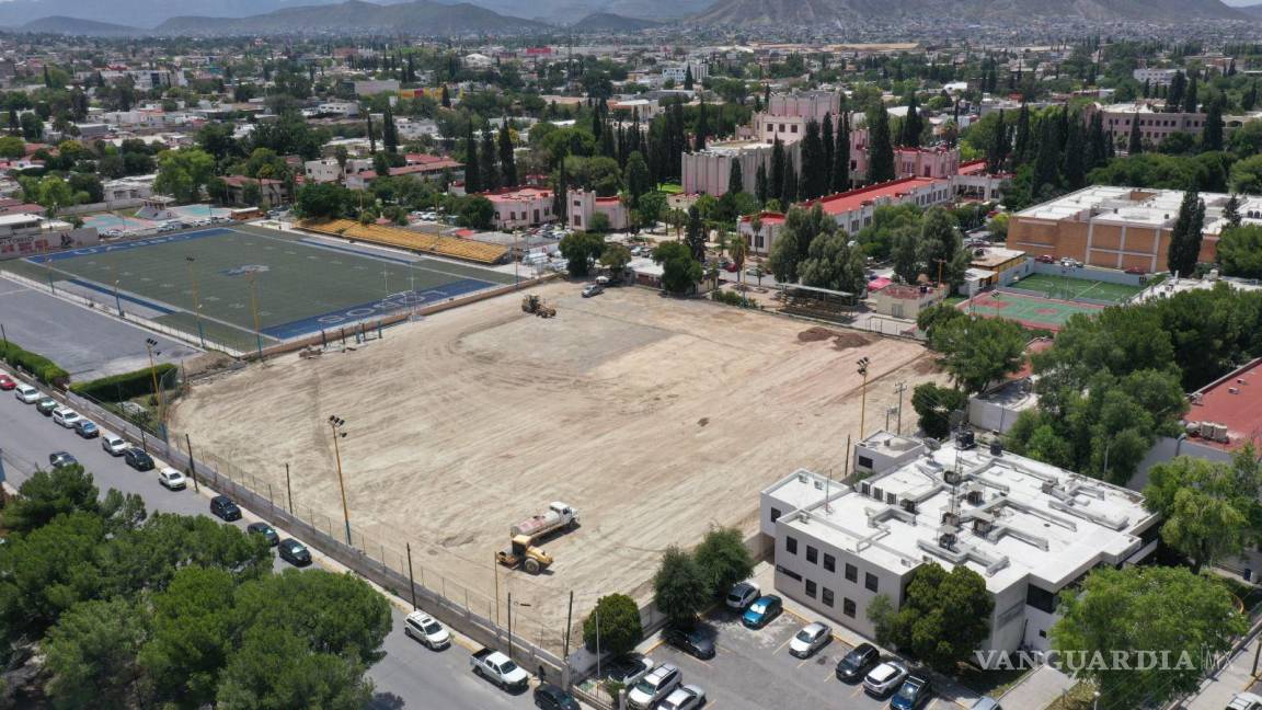 Avance del 40 por ciento registra rehabilitación del campo de beisbol del Ateneo Fuente, en Saltillo