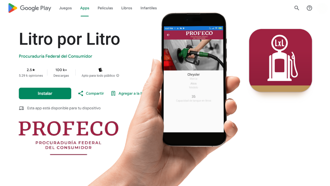 Profeco suspende la app ‘Litro por Litro’ por esta razón