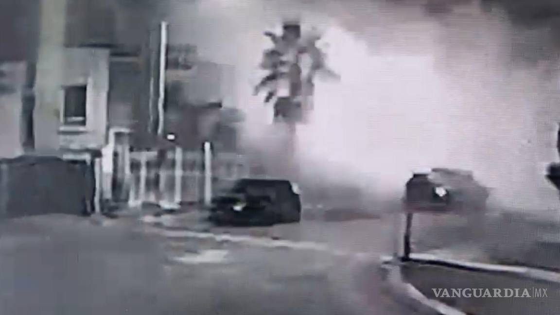 Momento de la explosión en casa de agentes de la FGE en Saltillo (Video y fotogalería)