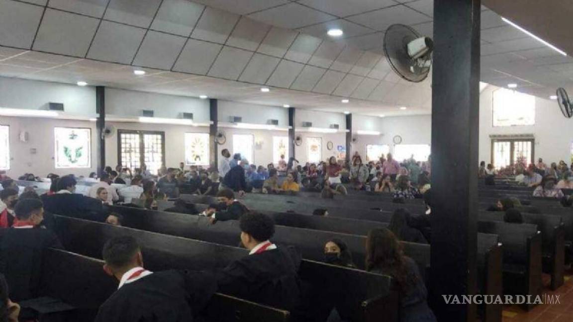 Balacera desata el pánico durante misa de graduación en Caborca, Sonora