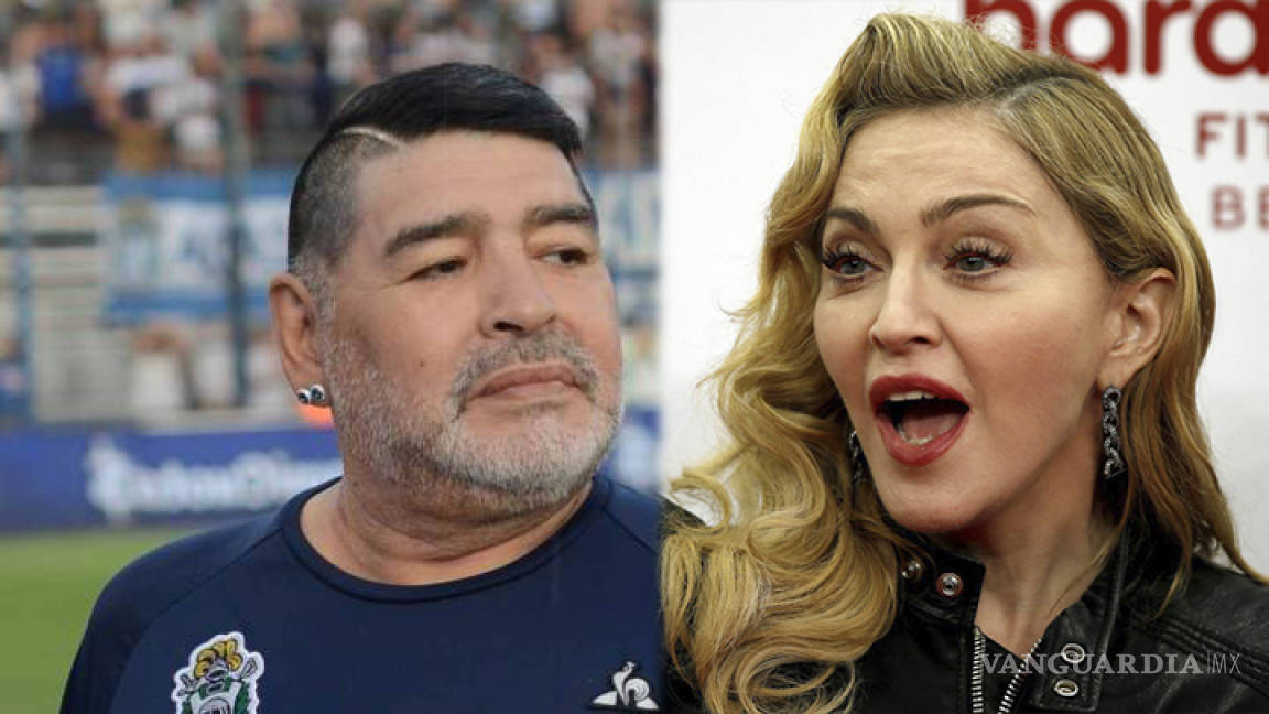 Fanáticos confunden a Madonna con Maradona... creían que había muerto