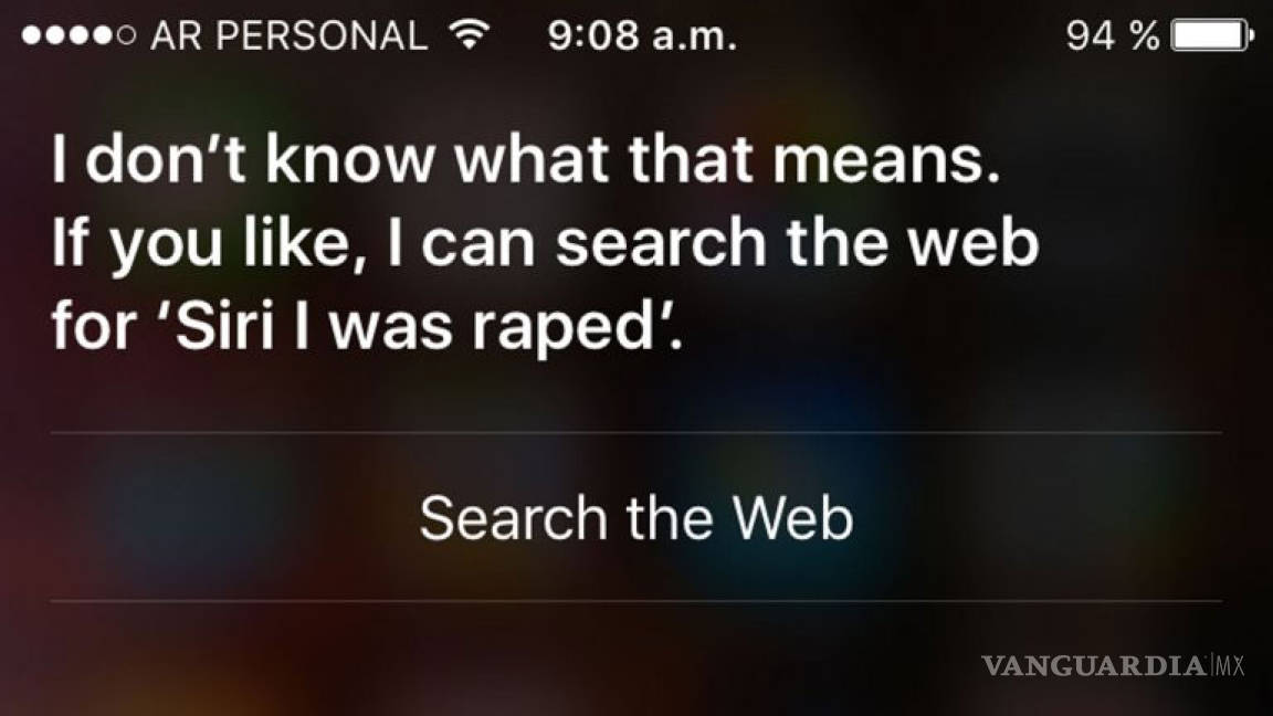 Siri no te ayudará si sufriste una violación o violencia doméstica