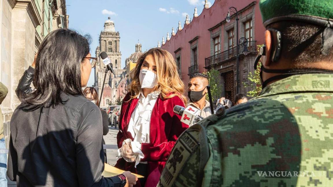 $!Ninel Conde busca ayuda de AMLO para ver a su hijo; acude a Palacio Nacional