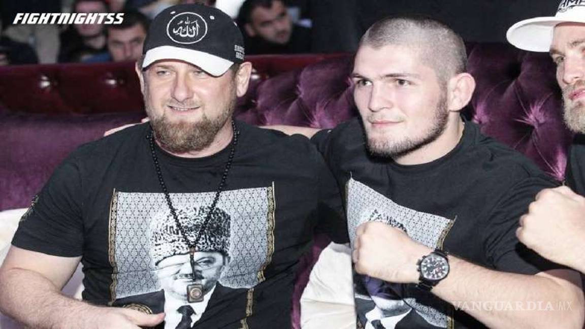 $!Khabib corta el pan con el polémico dictador de Chechenia en club ruso de peleas